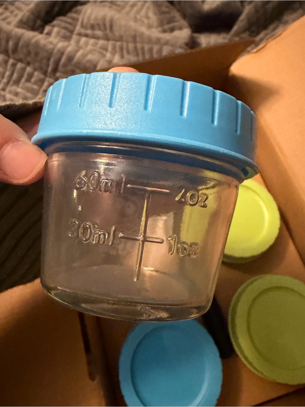 Glass Baby Food Container Set - incomplete but 8 new